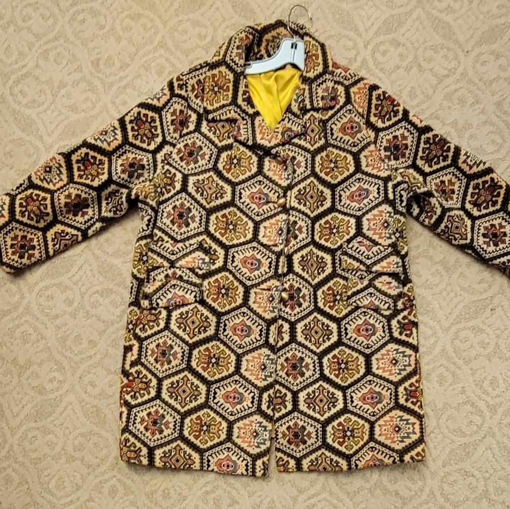 Vintage carpetbag coat